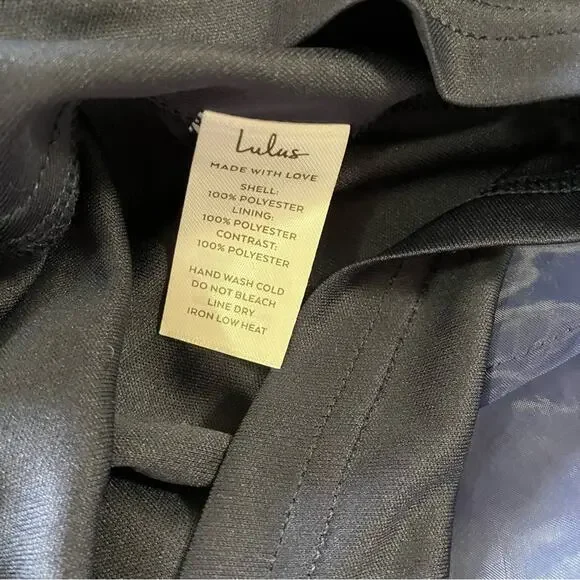 NWOT Lulus Significant Splendor Navy Organza Pleated Puff Sleeve Midi Dr… - Picture 10 of 11